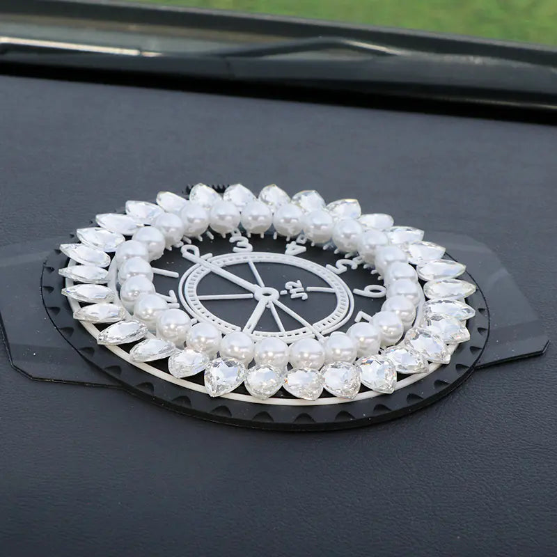 Large Creative Rhinestone Anti-Slip Car Dashboard Mat