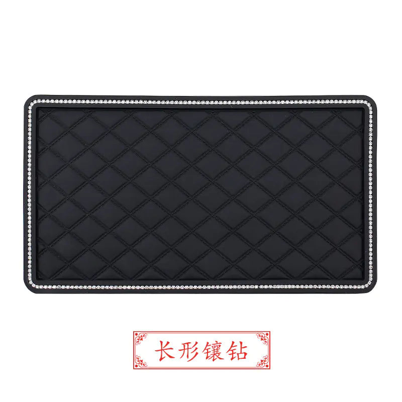 Large Creative Rhinestone Anti-Slip Car Dashboard Mat